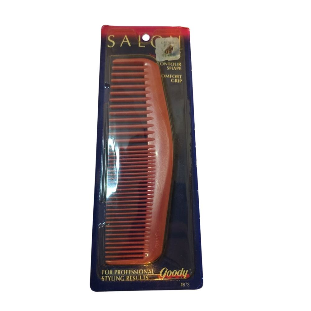 VTG NOS Goody #873 Pink Salon Professional Groomer Comb 1991 Contour USA